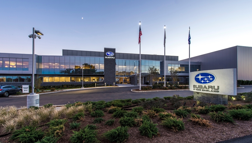 Columbia Construction Completes Subaru of New England's New Headquarters